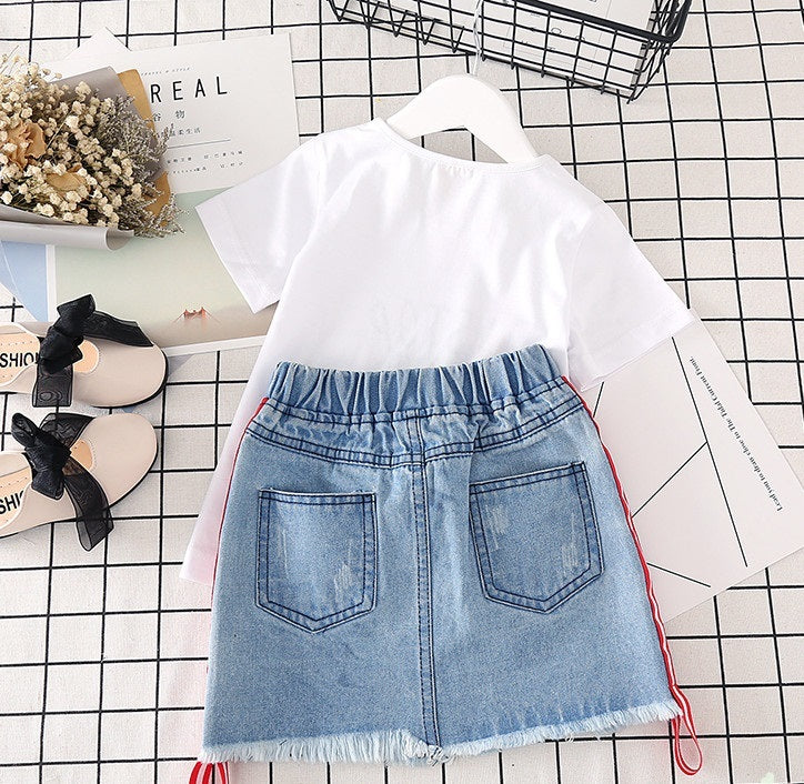 “The Shay Shay” 2pc Girls Denim Set
