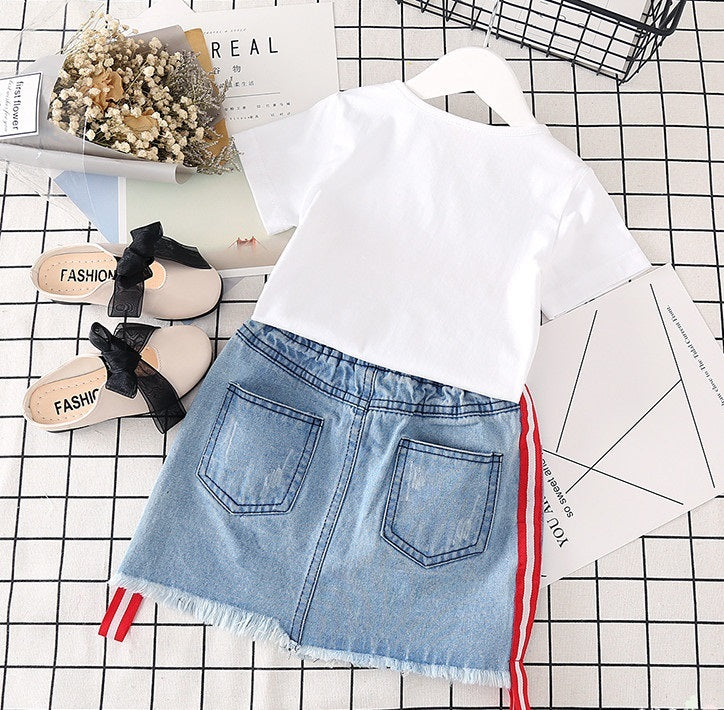 “The Shay Shay” 2pc Girls Denim Set