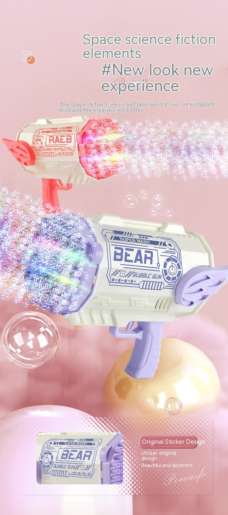 "Bubble Nation" Toy Water Gun