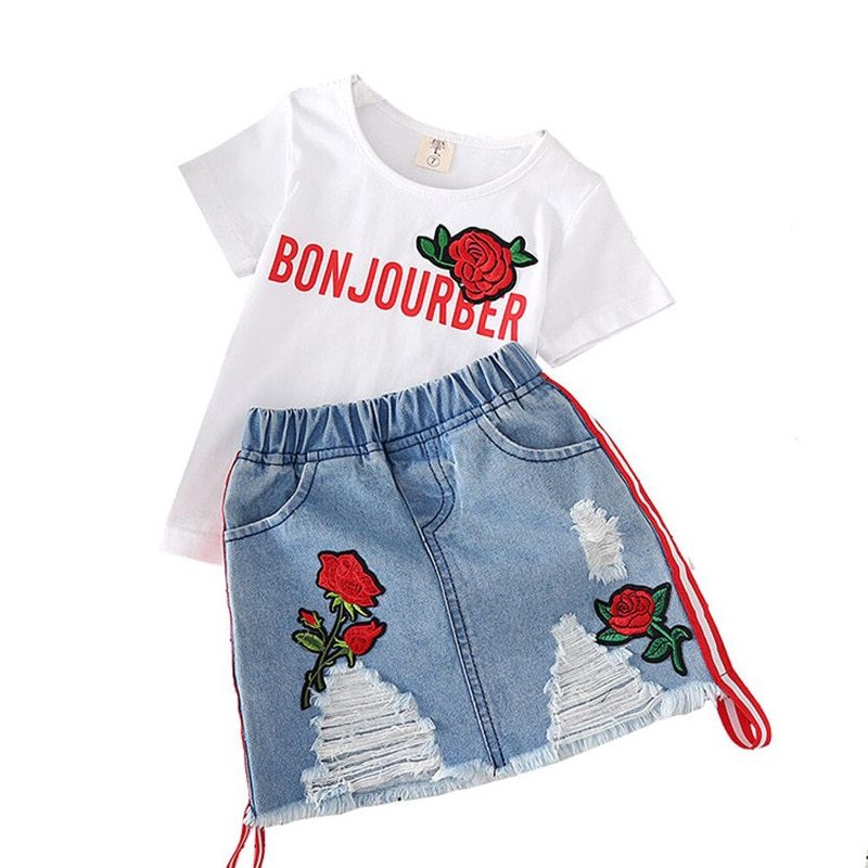 “The Shay Shay” 2pc Girls Denim Set