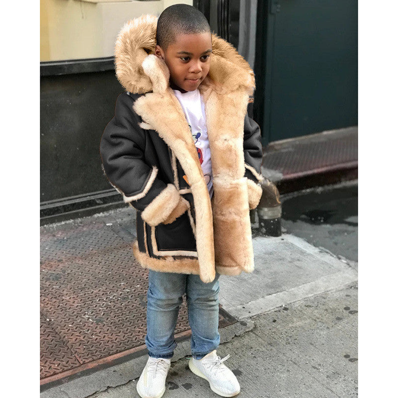"Stone Mountain" Boys Fur Coat