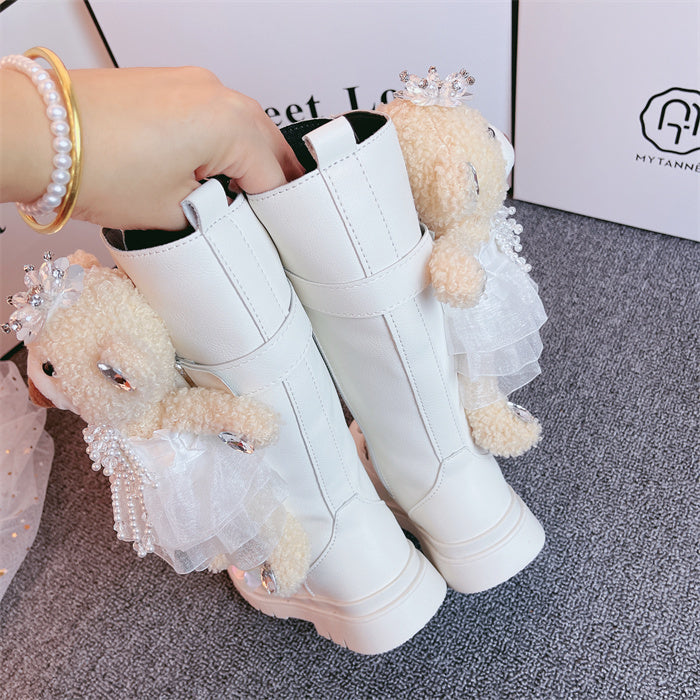 "Beary Pretty" Girls Bear Boots