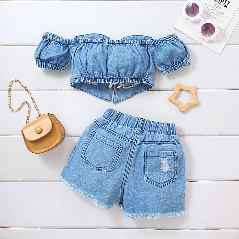 "Ella" Girls Denim 2Pc Set
