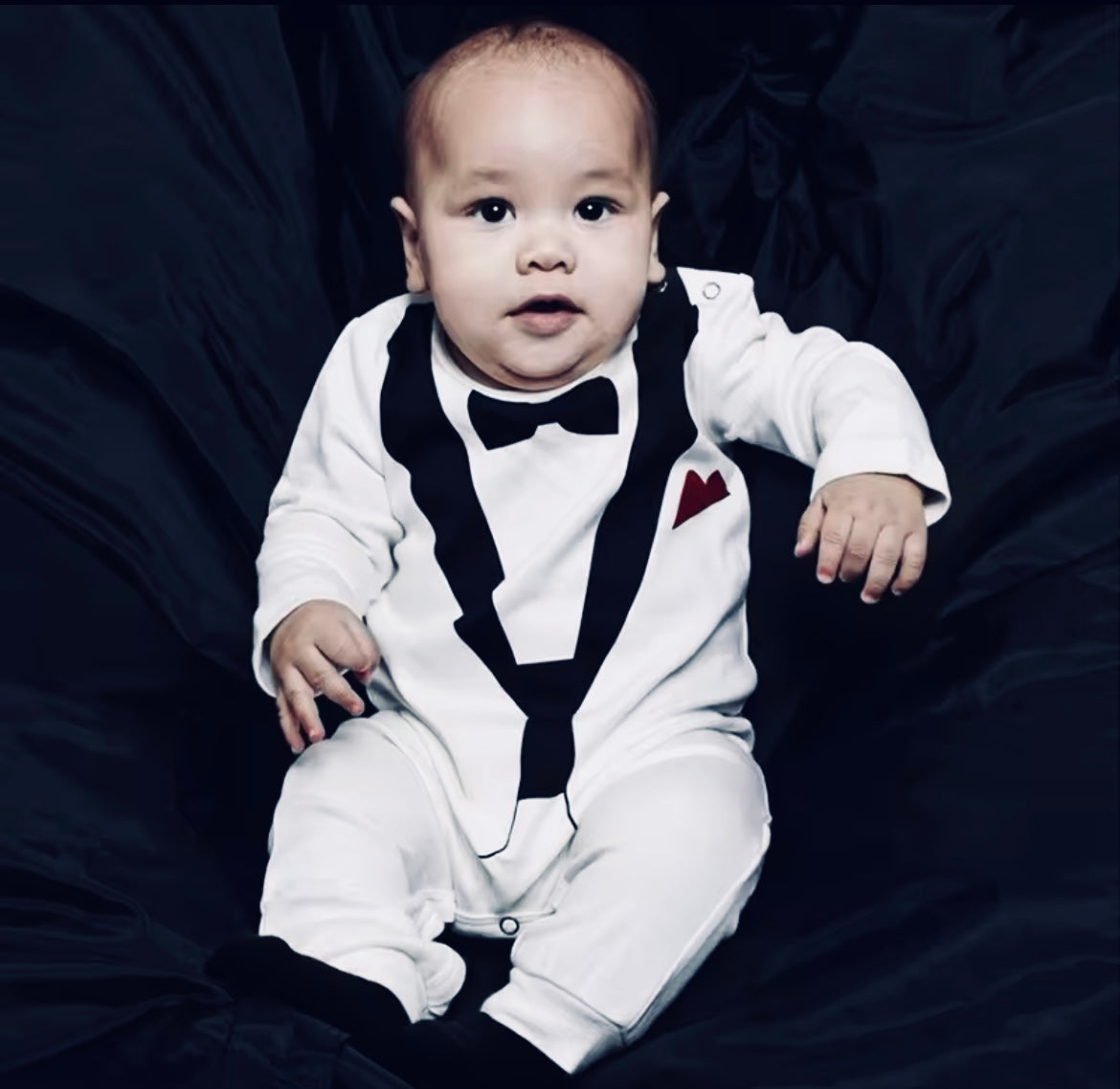 “Baby Tux” Boys Onsie