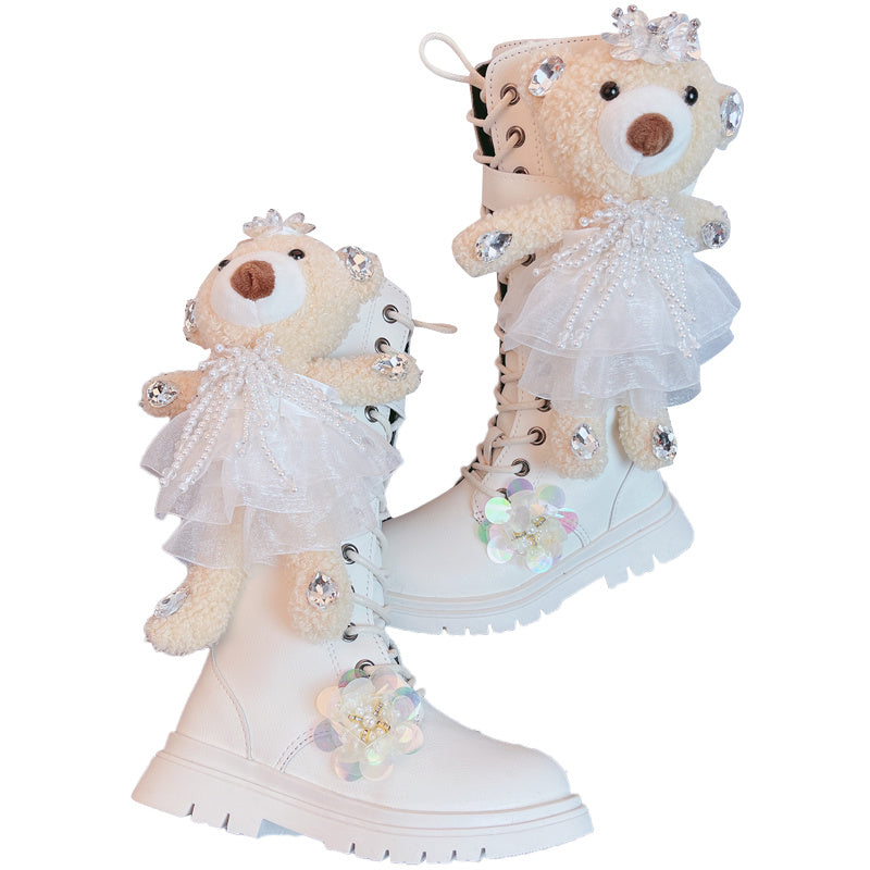 "Beary Pretty" Girls Bear Boots