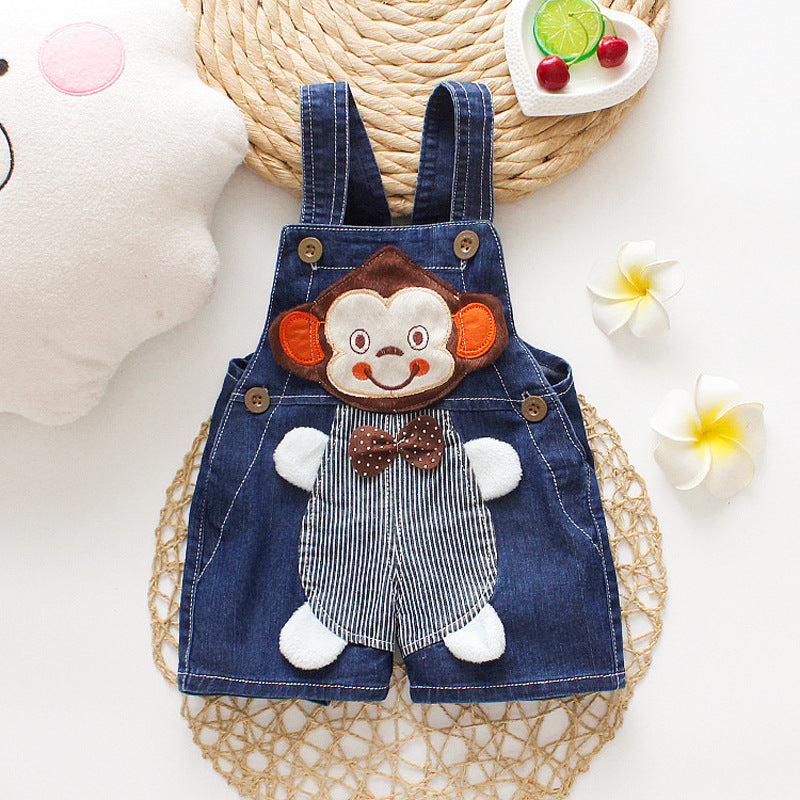 "Bear Hug" Baby Denim Overall