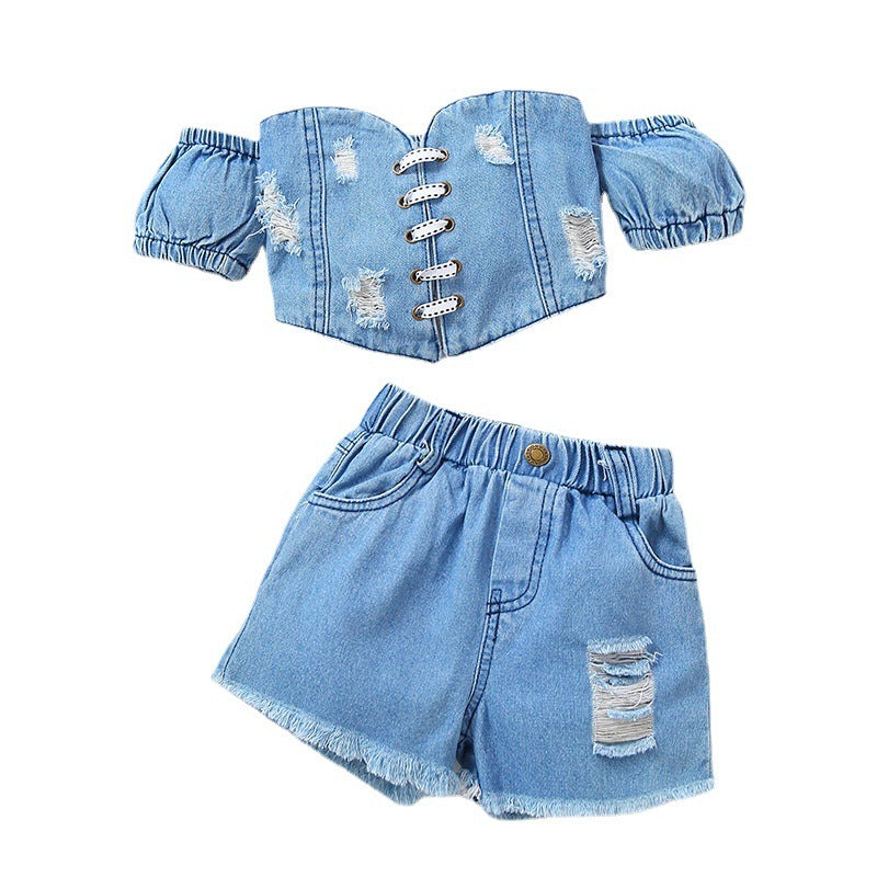"Ella" Girls Denim 2Pc Set