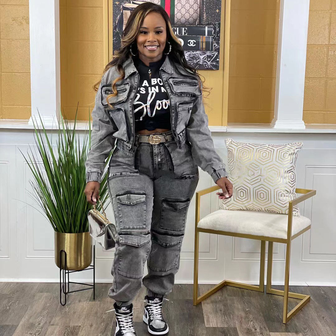 "She's Ready" Womens Denim 2 pcs