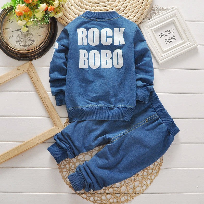 "Roberts" Baby Boy 2Pc Denim Set