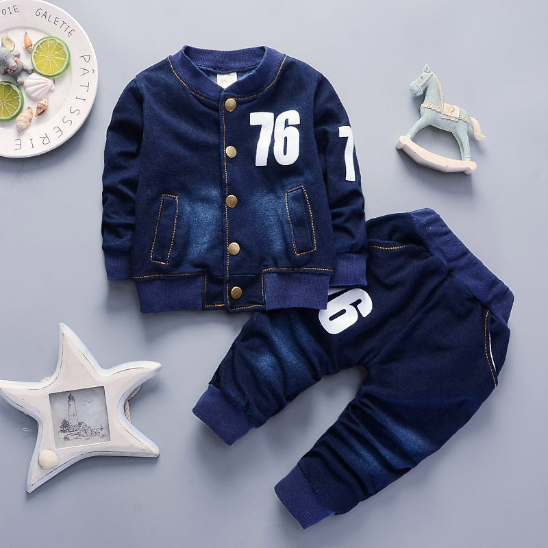 "Roberts" Baby Boy 2Pc Denim Set