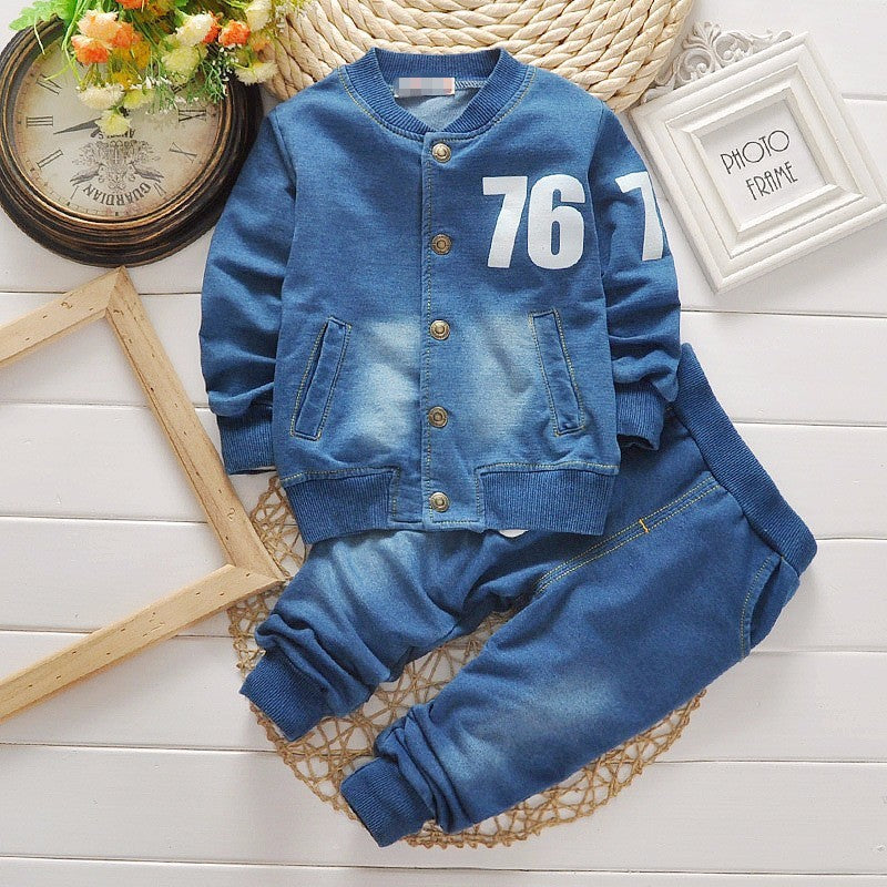 "Roberts" Baby Boy 2Pc Denim Set