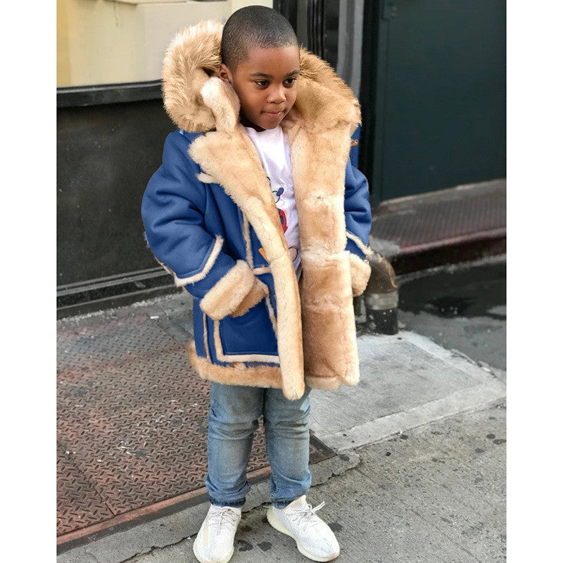 "Stone Mountain" Boys Fur Coat