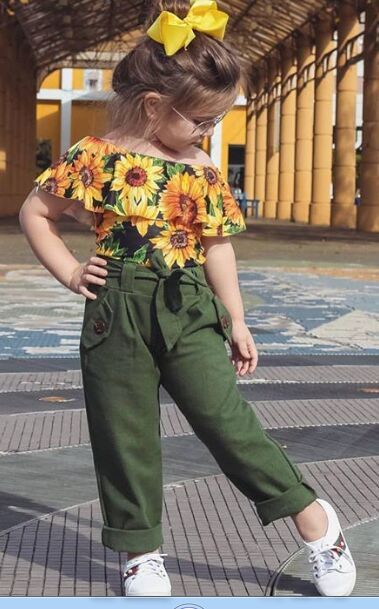 “Cold Daisy” Girls 2pc Pants Set
