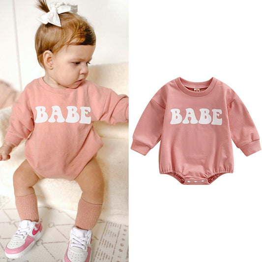 "Hey Babe" Baby Girls Onesie