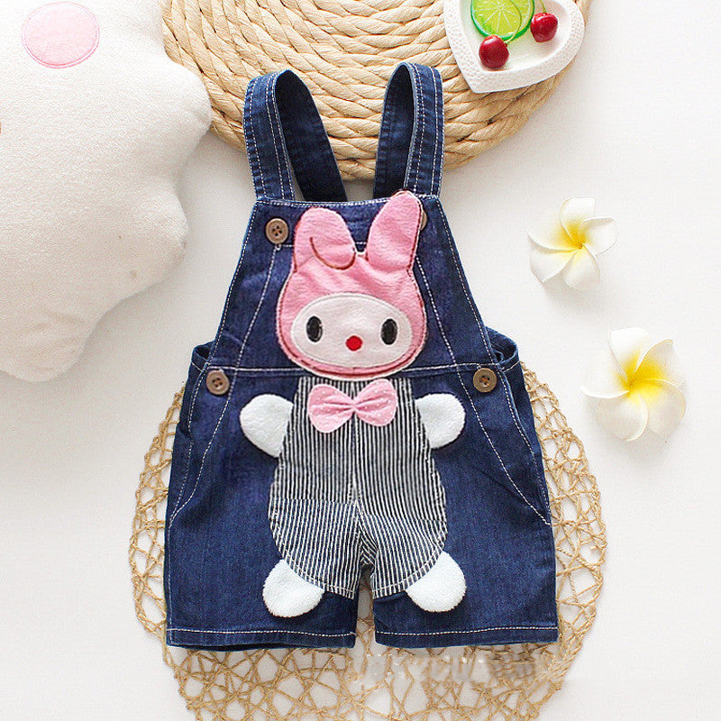 "Bear Hug" Baby Denim Overall