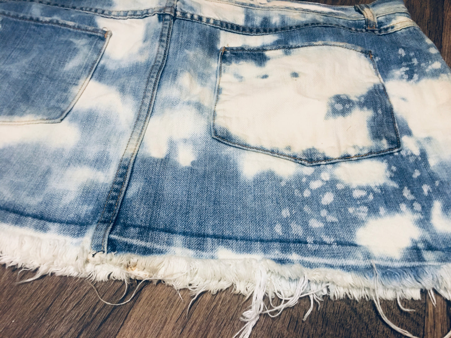 "$kye Hi" Denim Mini Skirt (Custom)